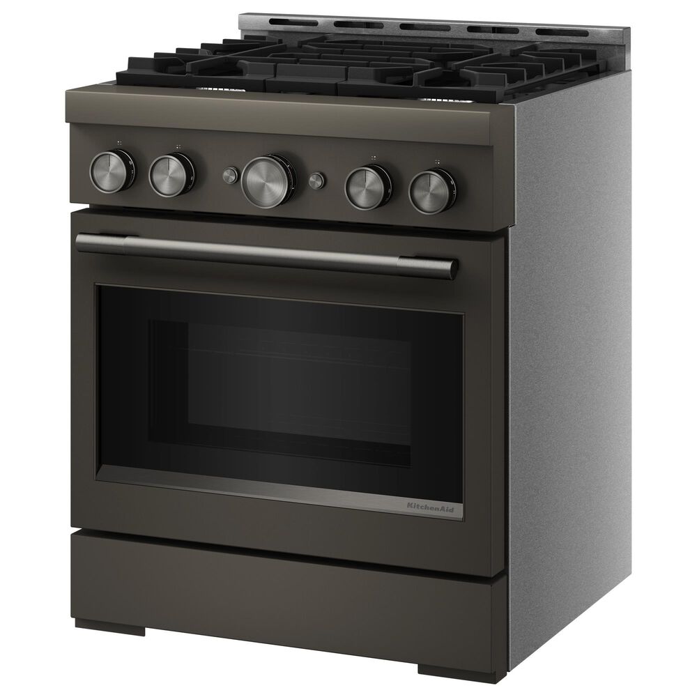 KitchenAid 4.1 Cu. Ft. Commercial-Style Gas Range in Black Ore, , large