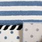 Safavieh Carousel 2"3" x 6" Ivory and Navy Kids Runner, , large