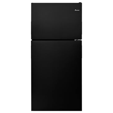 Amana 18.15 Cu. Ft. Top-Freezer Refrigerator with Glass Shelves in Black, , large