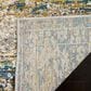 Safavieh Aria ARA156C 2" x 8" Cream and Blue Runner, , large