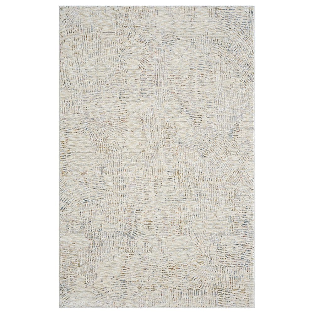 L&R Resources Allure Light Gray and Ivory 10" x 14" Area Rug, , large