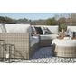 Ashley Calworth Patio Ottoman in Light Brown, , large