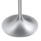 Leisuremod Verve 36" Round Dining Table with Sintered Stone Top in Brushed Chrome and Grey - Table Only, , large