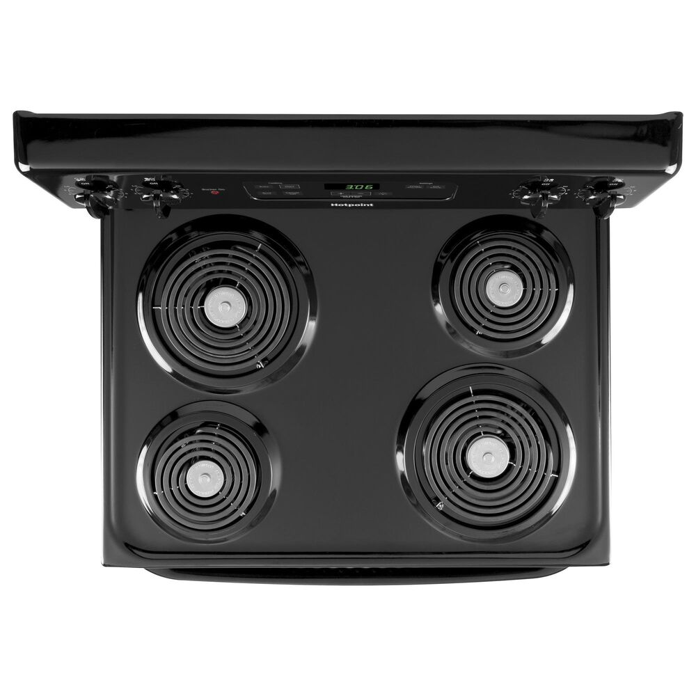 Hotpoint 30" Free-Standing Standard Clean Electric Range in Black, , large