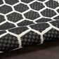 Nourison Twist Reversible 6" x 9" Black Indoor/Outdoor Area Rug, , large