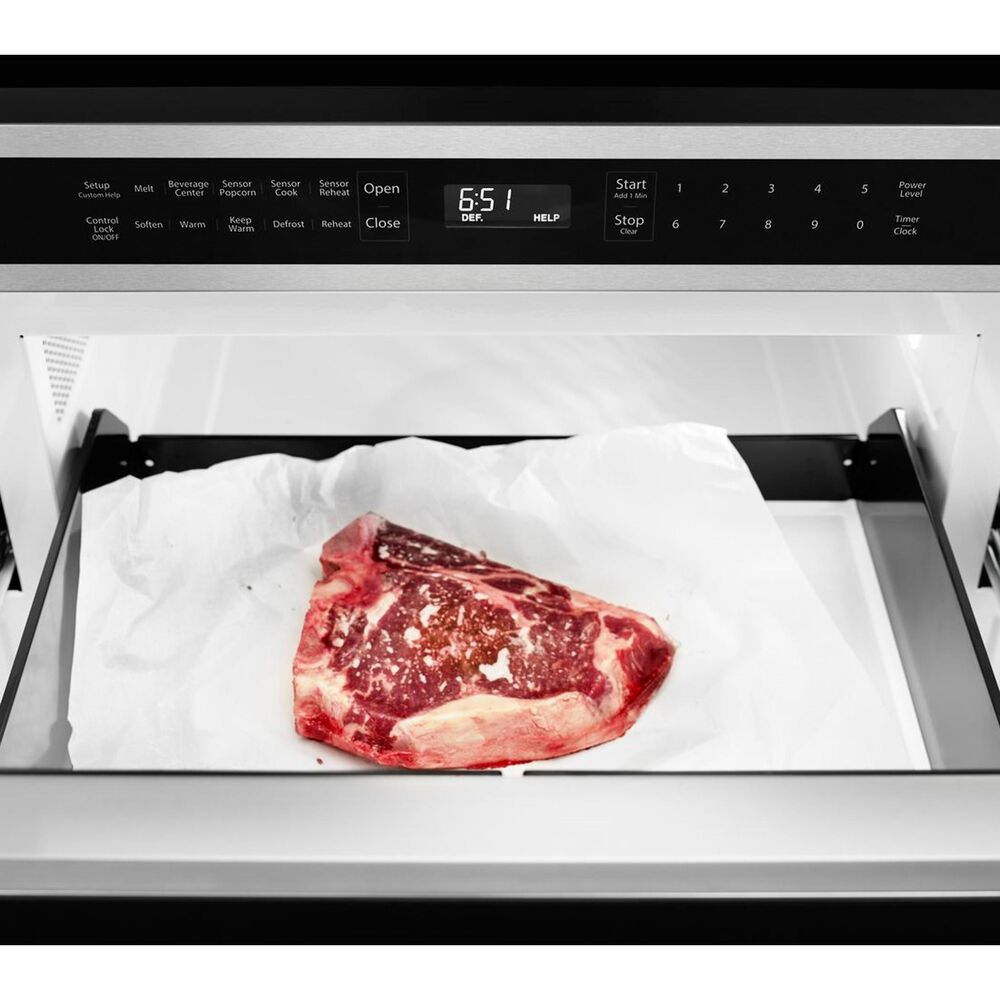 KitchenAid 24" UnderCounter Microwave Oven Drawer in Stainless Steel Nebraska Furniture Mart