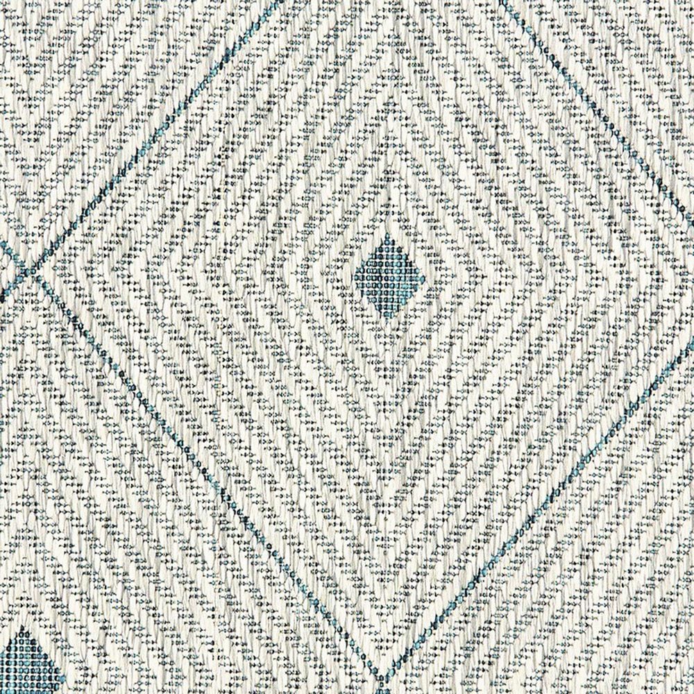 L&amp;R Resources Sun Shower 5&#39; x 8&#39; Blue and Gray Indoor/Outdoor Area Rug, , large