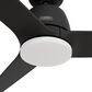 Hunter 52" Malden Matte Black Ceiling Fan with LED Light Kit and Handheld Remote, , large