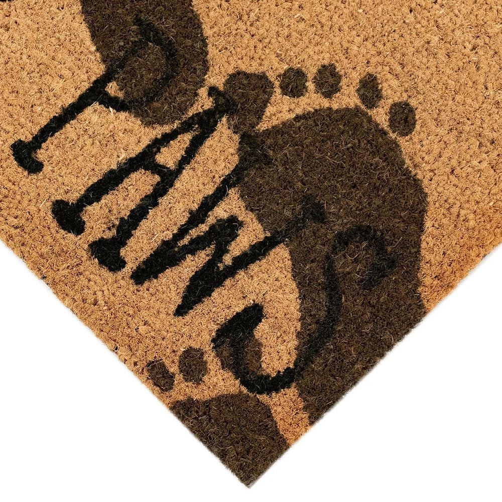 Trans-Ocean Import Natura Wipe Your Paws 2&#39; x 3&#39; Natural Door Mat, , large