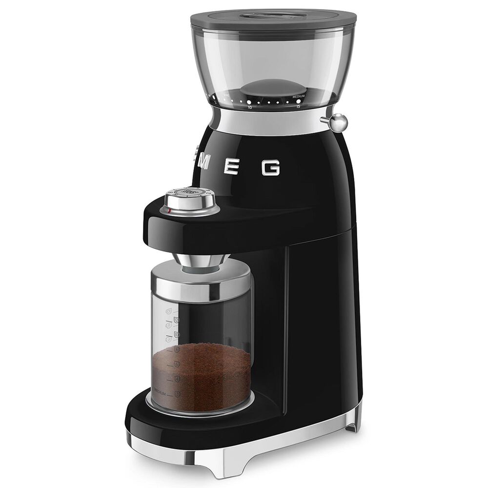SMEG Conical Burr Coffee Grinder in Black, , large