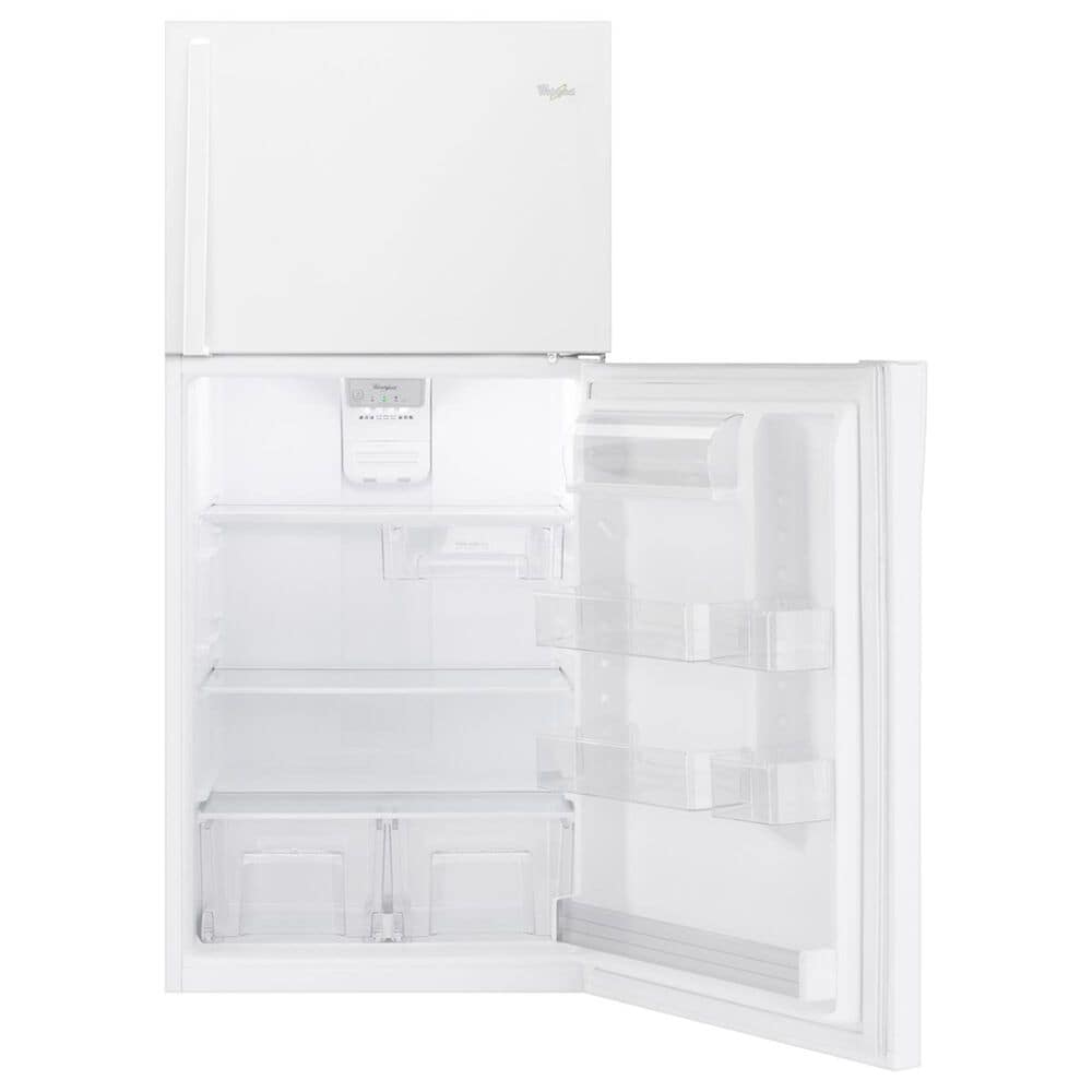Whirlpool 19.2 Cu. Ft. Top Freezer Refrigerator with LED Interior Lighting in White, , large