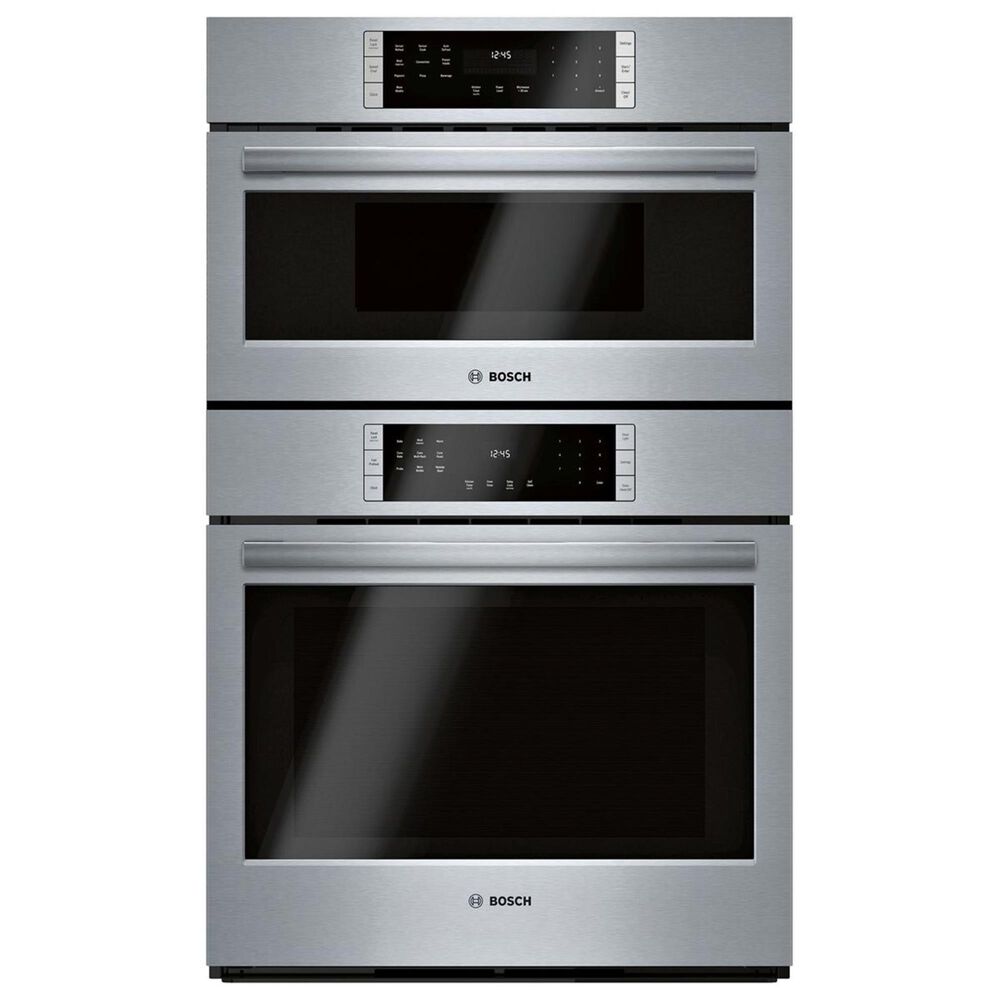Bosch 30" Single Electric Convection Wall Oven with Built-In Microwave in Stainless Steel, , large