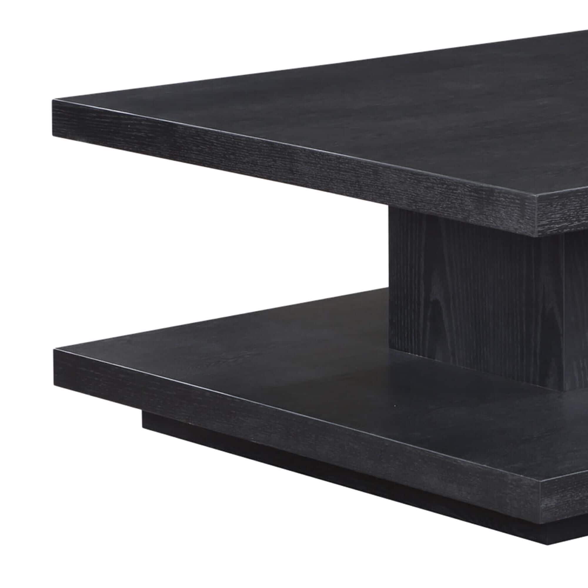 Matt and Nat Kalista サイズ37 ブラック Steve Silver Canyon Square Cocktail Table with Casters in Black