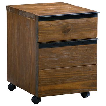 Tiddal Home Berkley Hall Desk Companion in Russet Pine and Black, , large