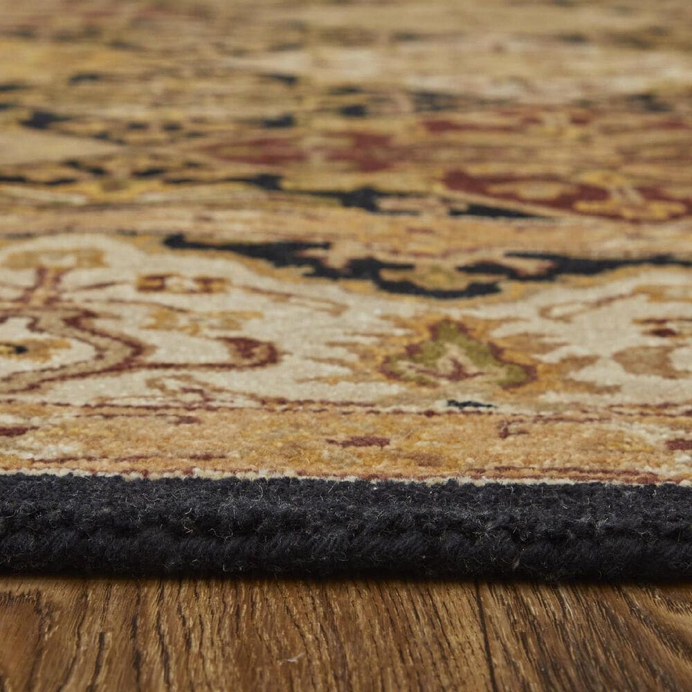 Feizy Rugs Wagner Black and Multicolor 5&#39; x 8&#39; Area Rug, , large