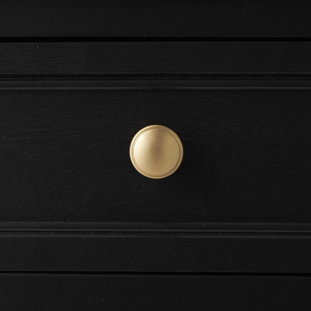 Maple and Jade 2-Drawer Room Cabinet with Rattan Front in Black and Cream, , large
