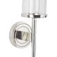 Maple and Jade 23" Single Indoor/Outdoor Wall Mount Candle Holder in Polished Silver and Clear, , large
