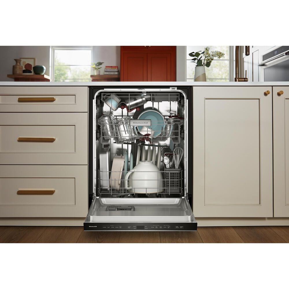 KitchenAid 24&quot; Max Jets Third Rack Dishwasher with Top Control and ProDry System in PrintShield Stainless, , large