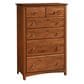 Archbold Furniture Company Shaker 6-Drawer Chest in Tuscan Brown, , large