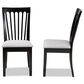 Baxton Studio Minette Side Chair with Grey Cushion in Espresso Brown (Set of 2), , large