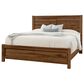 Viceray Collections Cool Rustic Queen Plank Bed with Two Nightstands in Amber, , large