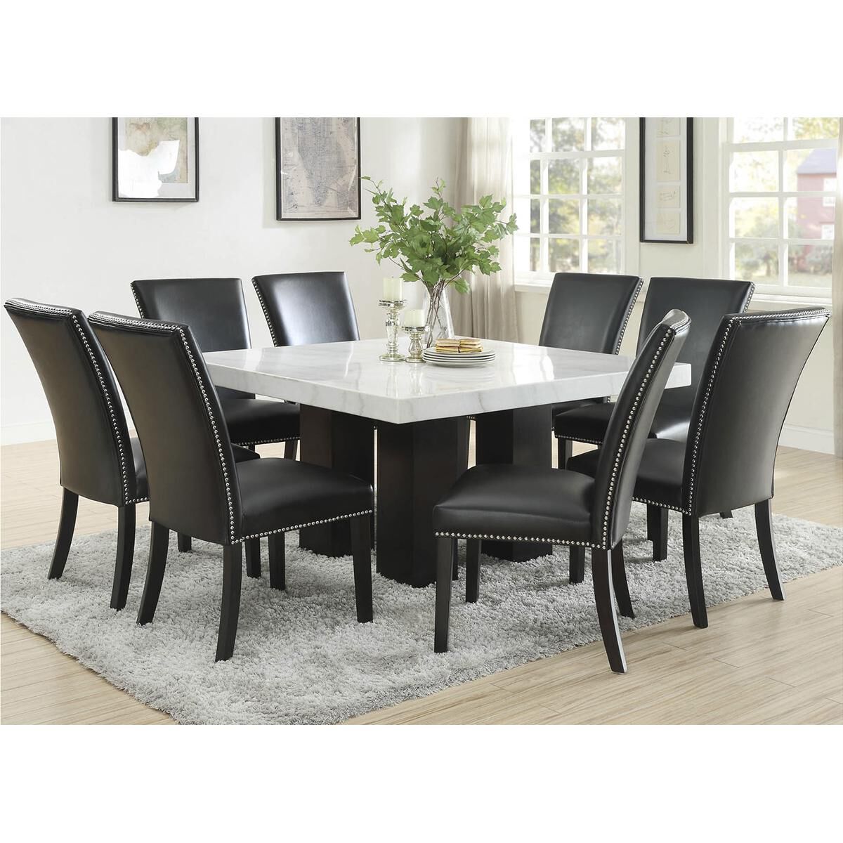 Black cushion dining hotsell chairs