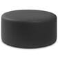 Jaxx Candler Faux Leather Ottoman in Black, , large