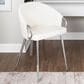 LumiSource Claire Accent Chair in White, , large