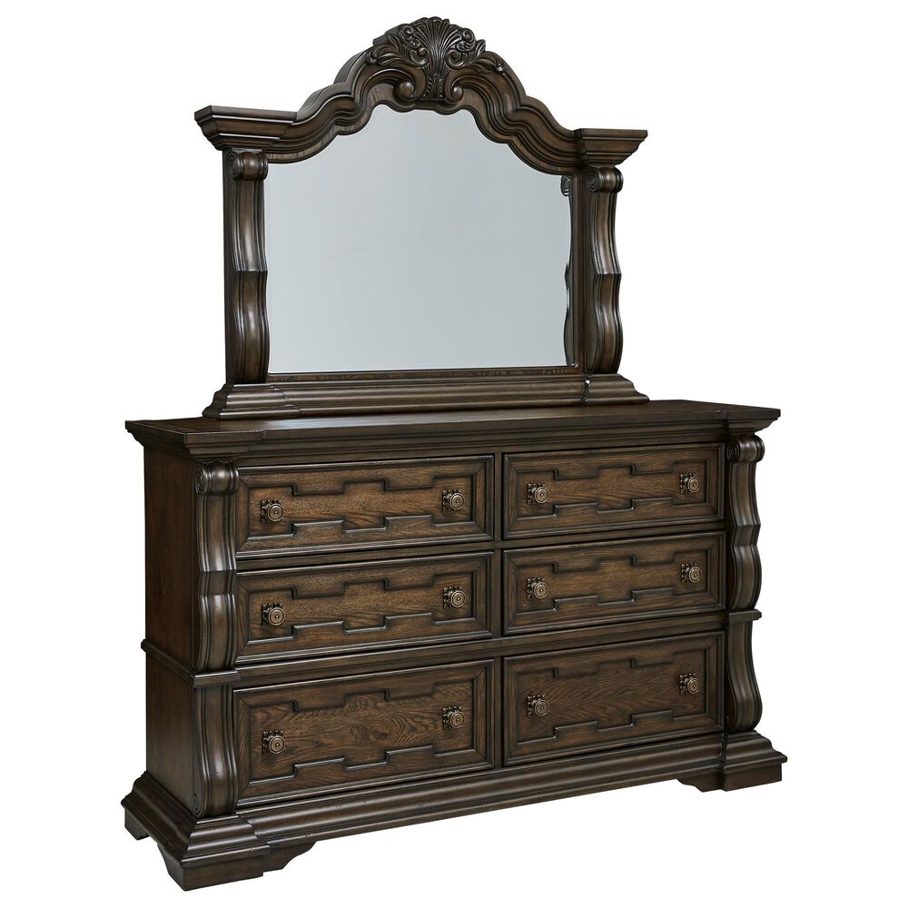 Millenium Maylee 5-Piece King Bedroom Set in Brown, , large