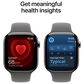 Apple Watch Series 11 (GPS+Cellular) 46mm Titanium Case with Stone Gray Sport Band - S/M in Natural and 2-Year AppleCare+, , large
