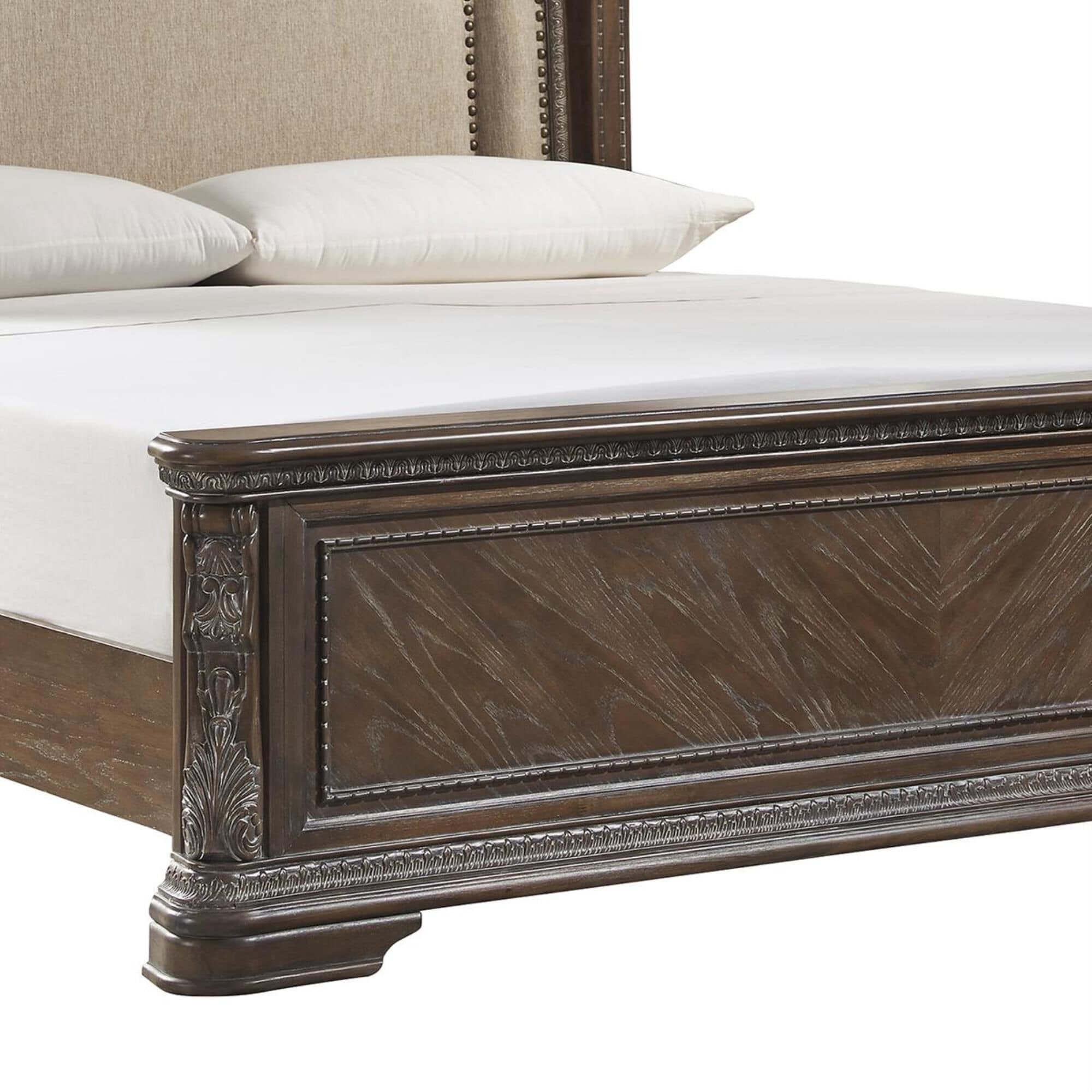 Signature Design by Ashley Charmond King Upholstered Bed in Linen