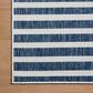 Loloi Easton Denim and Ivory 6"7" x 9"4" Indoor/Outdoor Area Rug, , large