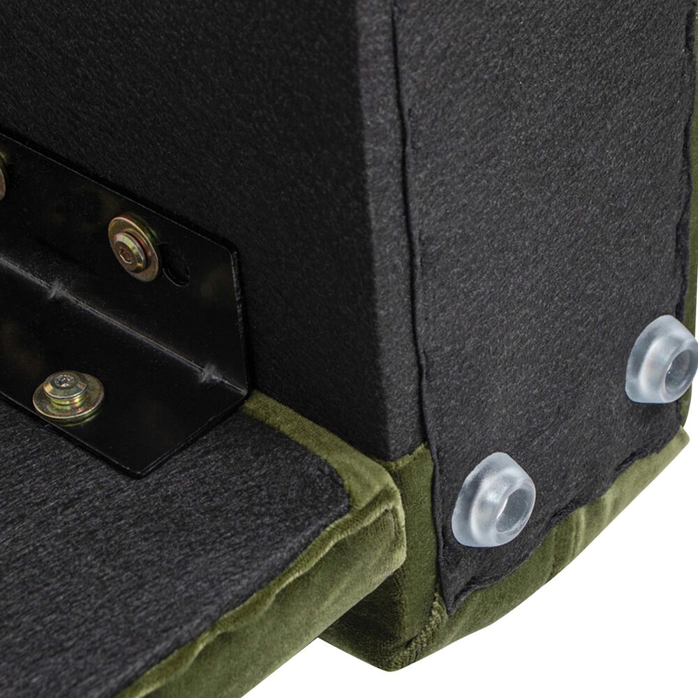 Jennifer Taylor Home Archie Puffy Grounded King Upholstered Platform Bed in Olive Green, , large