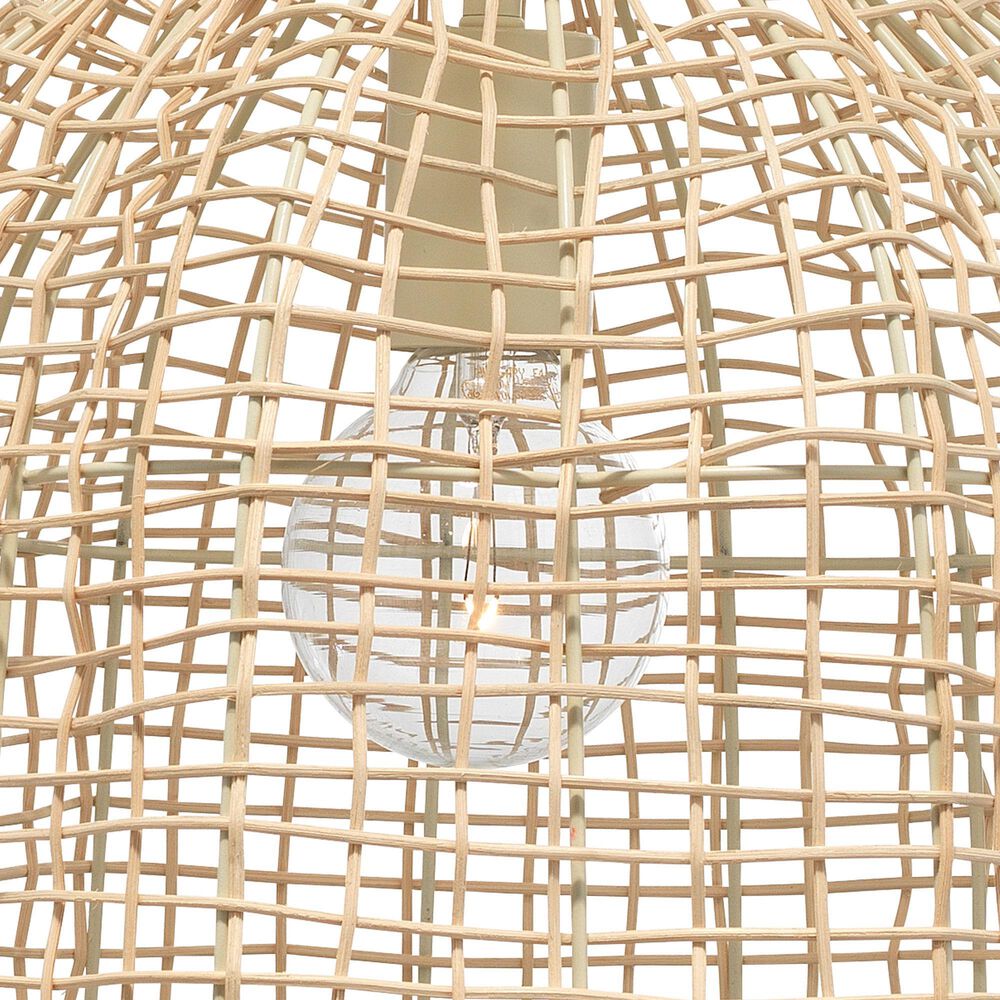 Jamie Young Direct Ship Loom 1-Light Pendant in Cream, , large