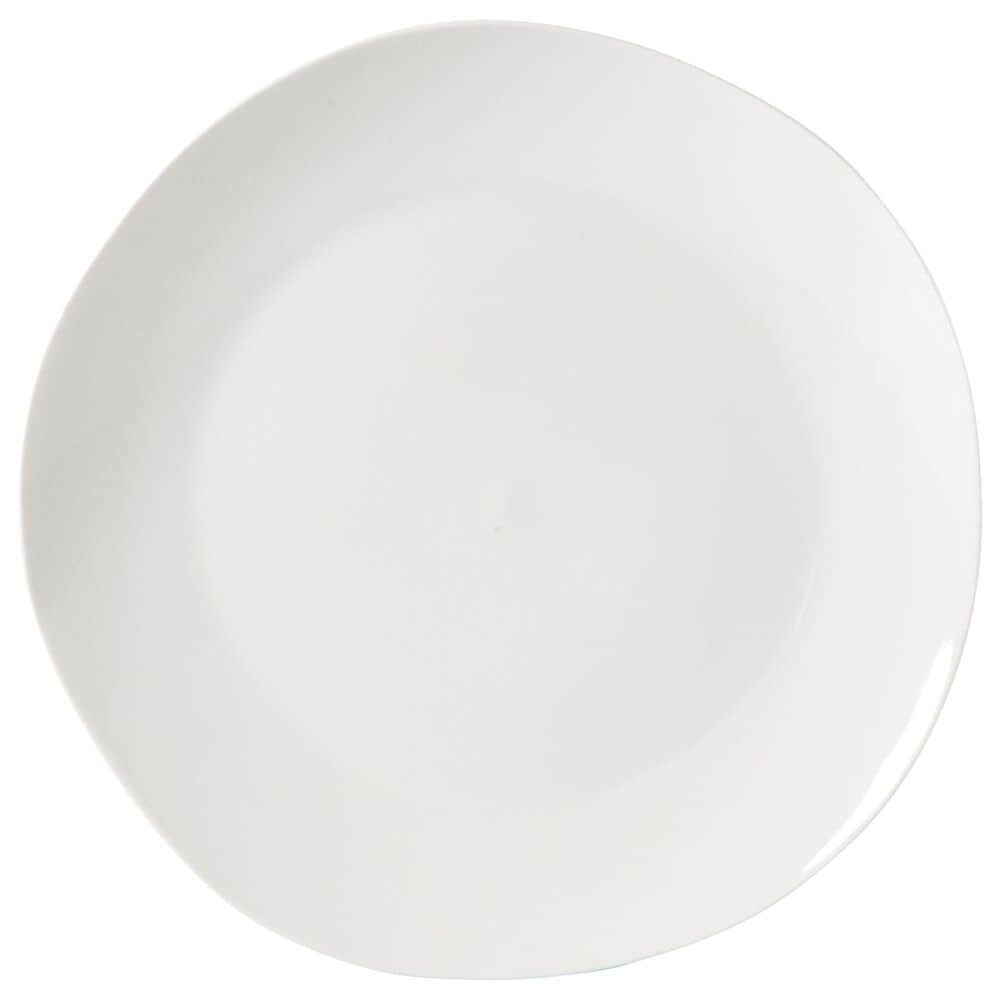 Gibson Homewares Aspen Drift 12-Piece Round Ceramic Dinnerware Set in White, , large