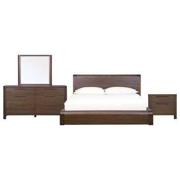 Urban Home Totes 4-Piece King Bedroom Set in English Walnut, , large