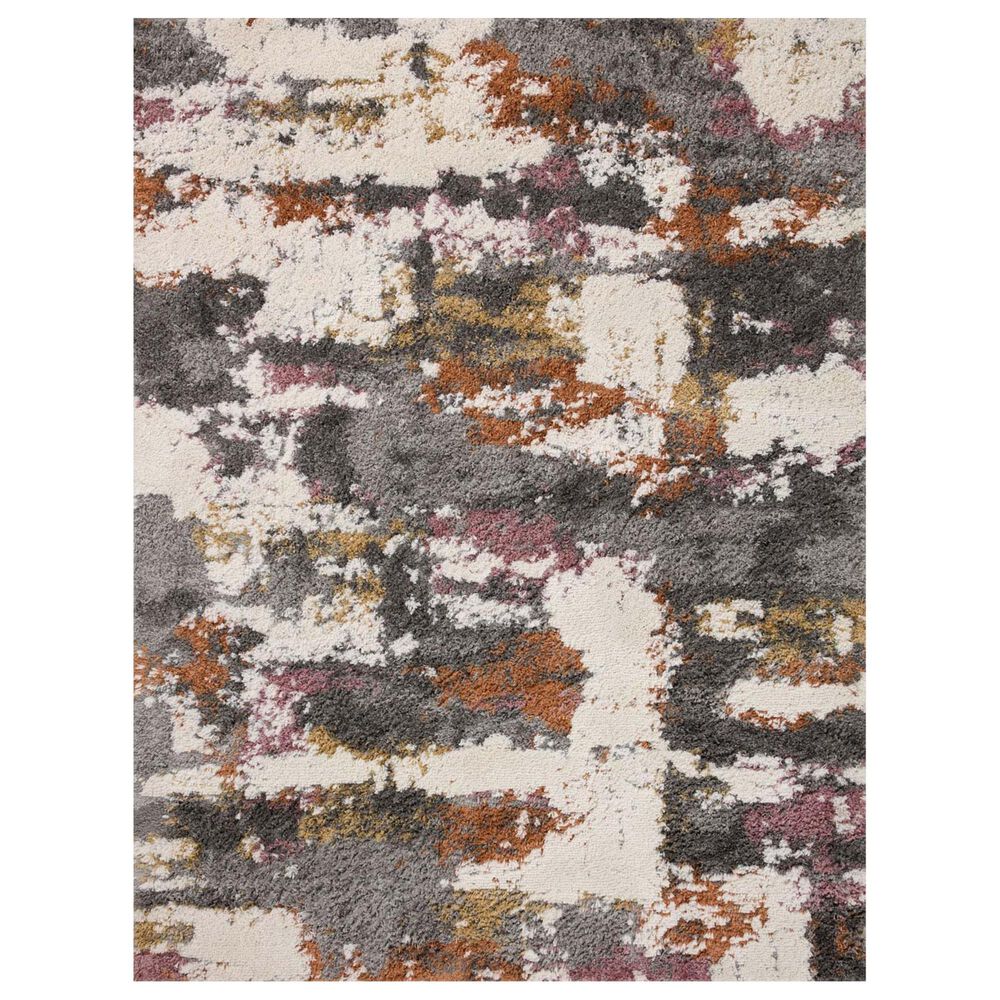 Loloi Levitt Shag 2"7" x 12" Grey and Multicolor Runner, , large