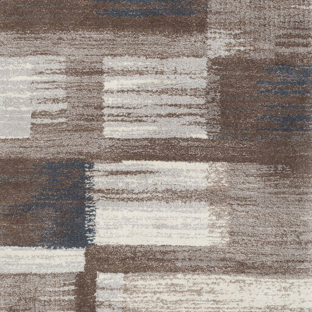 Central Oriental Structures Torrent Quti 7&#39;10&quot; x 9&#39;10&quot; Cloud and Parchment Area Rug, , large