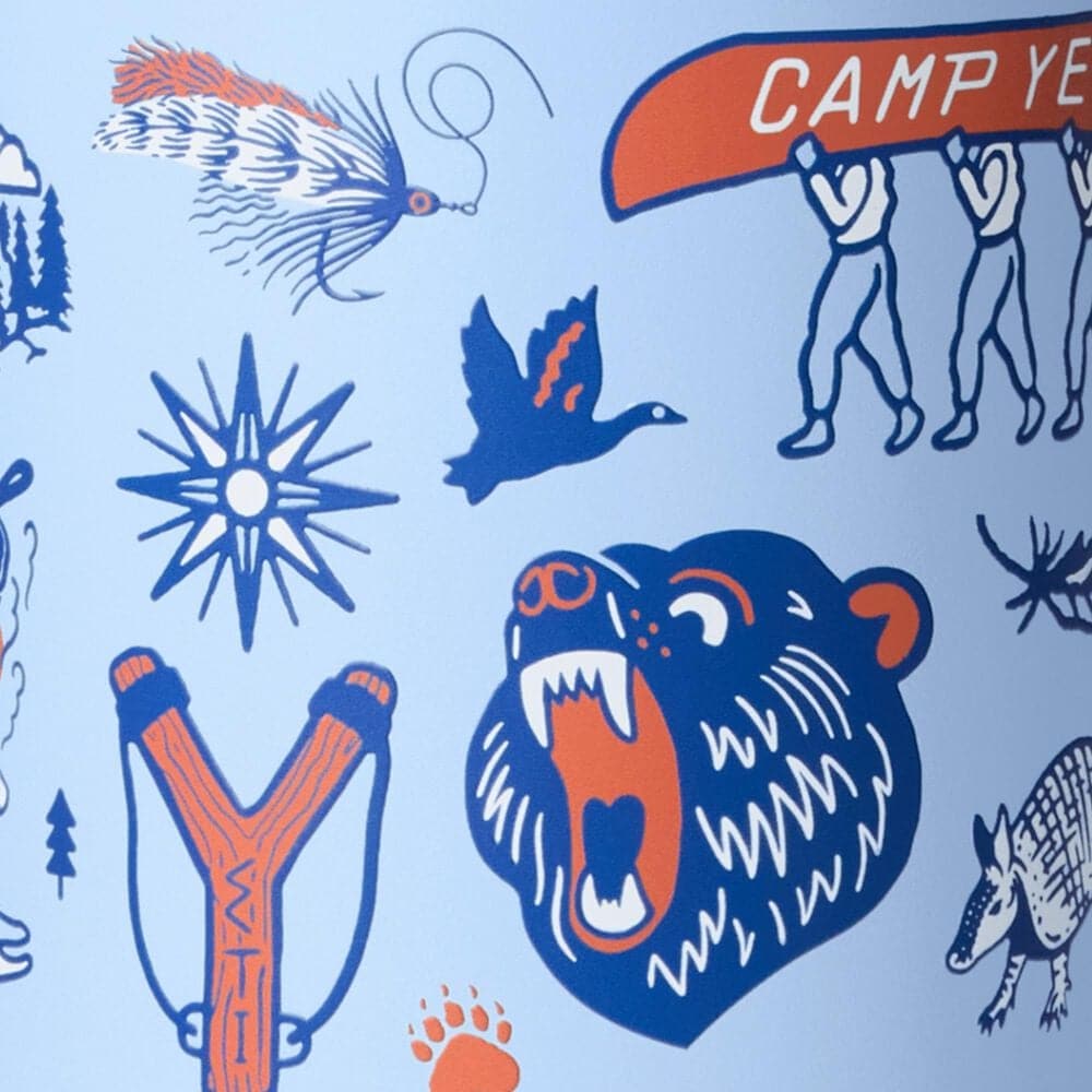 YETI Rambler 20 Oz Tumbler with MagSlider Lid in Big Sky Summer Camp, , large