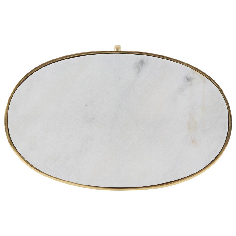 Maple and Jade End Table in Gold and White, , large
