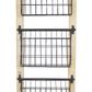 Maple and Jade 3-Slot Decorative Magazine Rack Holder with Suspended Baskets in Matte Black and Brown, , large