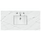 James Martin Vanities Chicago 48" Single Bathroom Vanity in Glossy White with 3 cm Ethereal Noctis Quartz Top and Rectangular Sink, , large