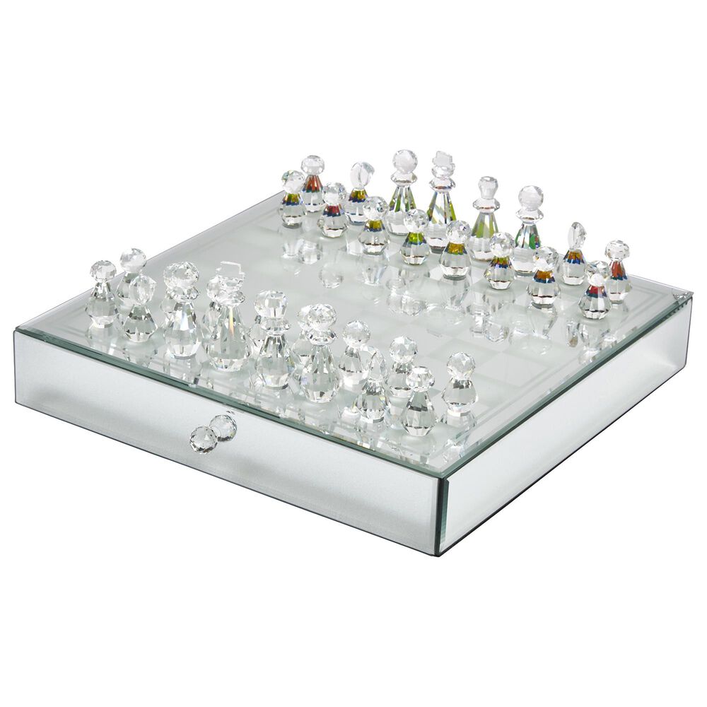 Sagebrook Home Chess Set Decor in Silver, , large