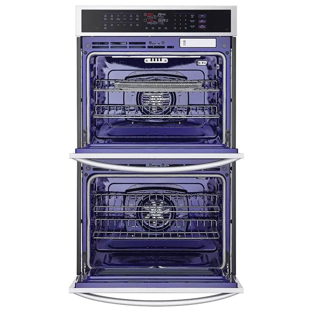 LG 2-Piece Kitchen Package with Print Proof Stainless Steel 9.4 Cu. Ft. Smart Double Wall Oven and Black 30" Induction Cooktop, , large