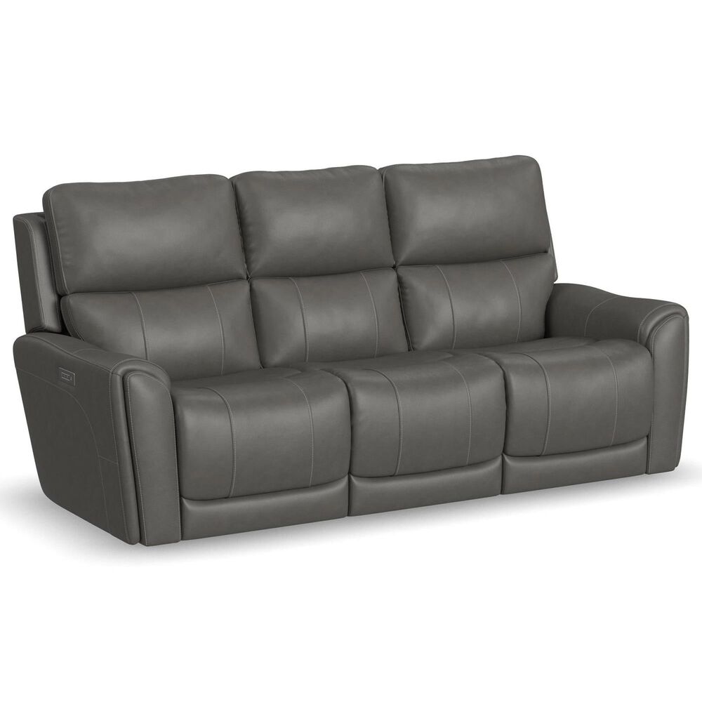 Oxford Furniture Carter 3-Piece Power Reclining Living Room Set in Smoke Gray, , large