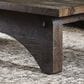Four Hands Wesson Winchester Coffee Table in Smoked Alder, , large
