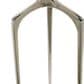 Maple and Jade 22" Round End Table with 3 Tripod Legs in Polished Silver, , large