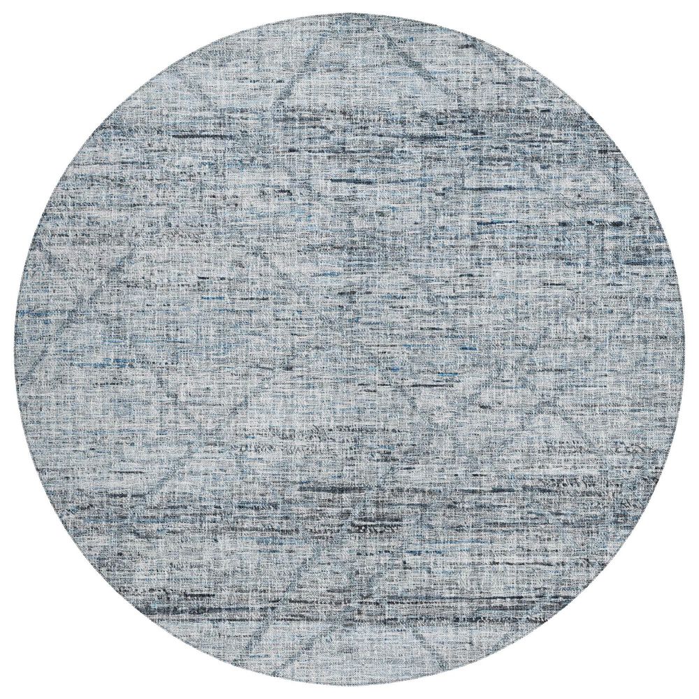 Dalyn Rug Company Portico PO1 Blue 8" Round Area Rug, , large
