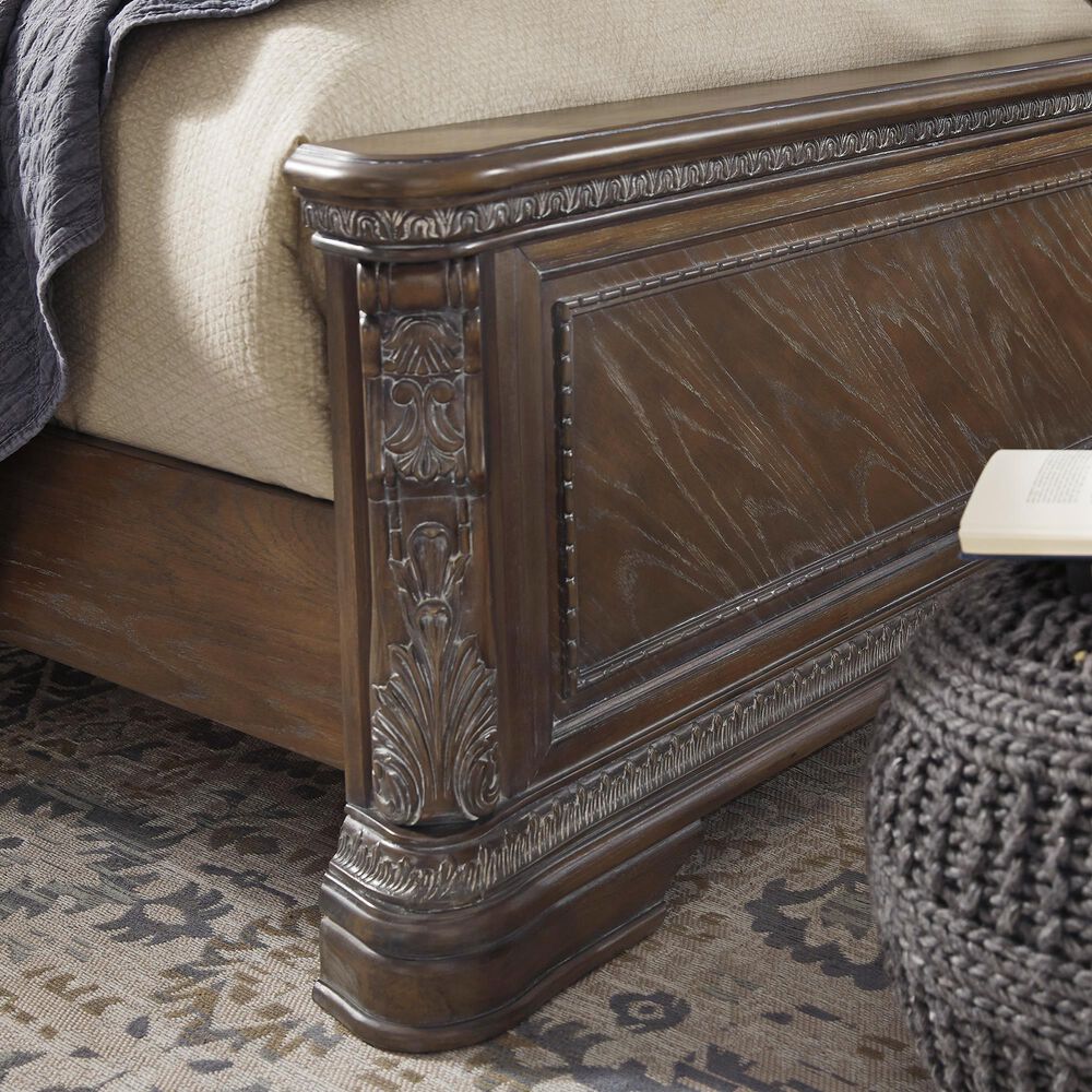 Signature Design by Ashley Charmond King Bed in Dark Brown, , large