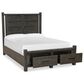 Nicolette Home Plum Creek Queen Panel Storage Bed in Ravenwood Black, , large